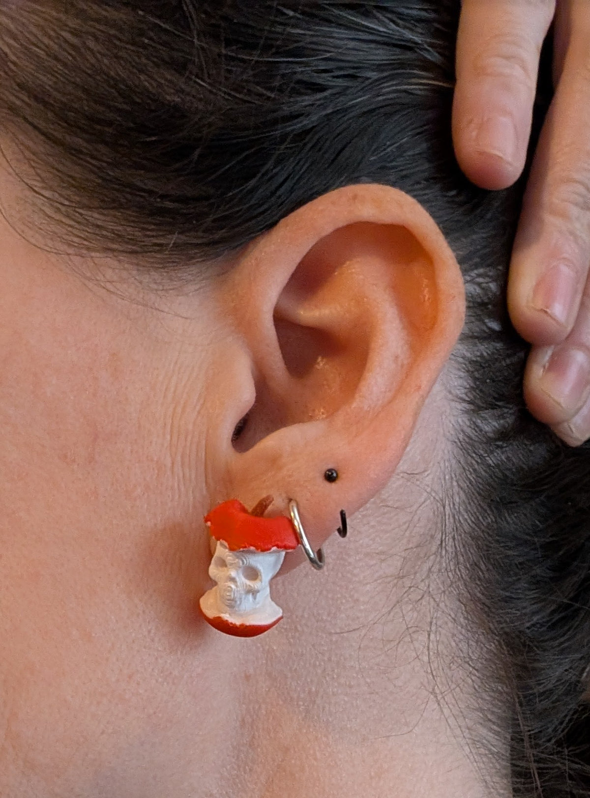 Poison Apple stud earrings
