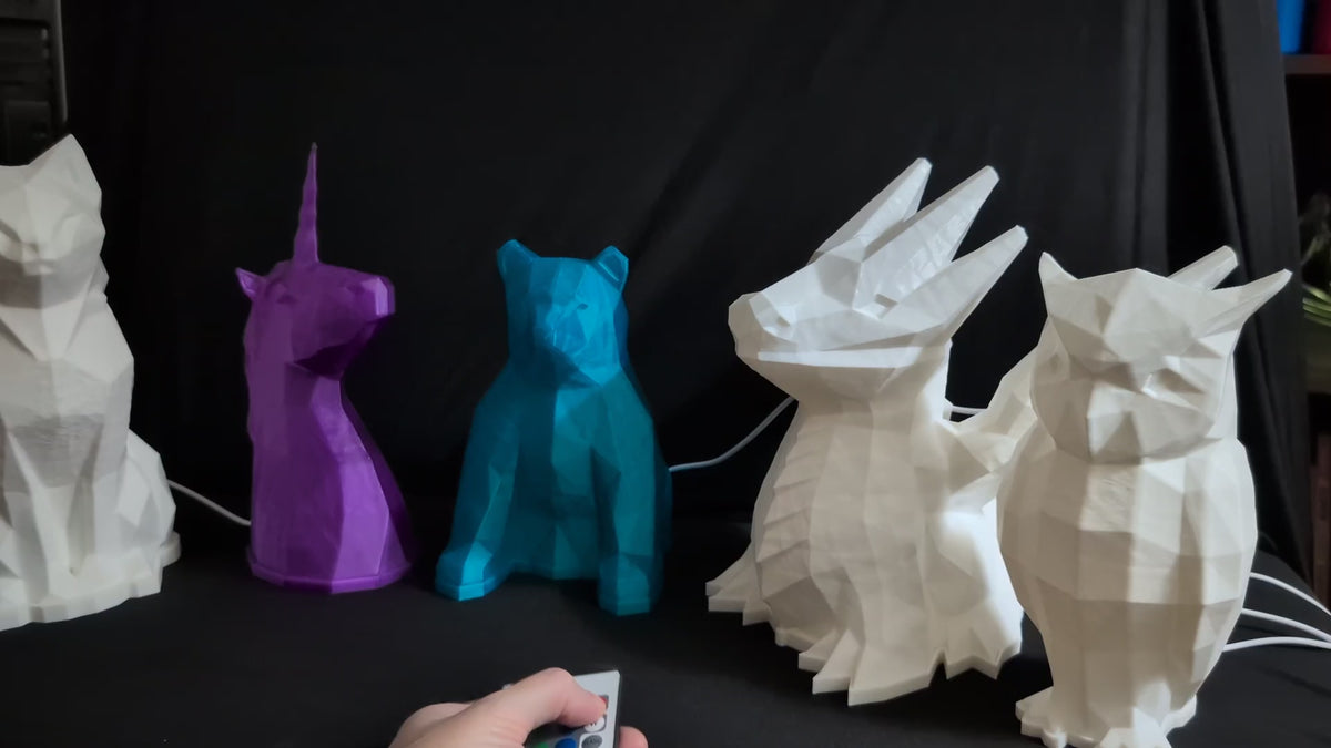 Low Poly Style Animal Night Lights